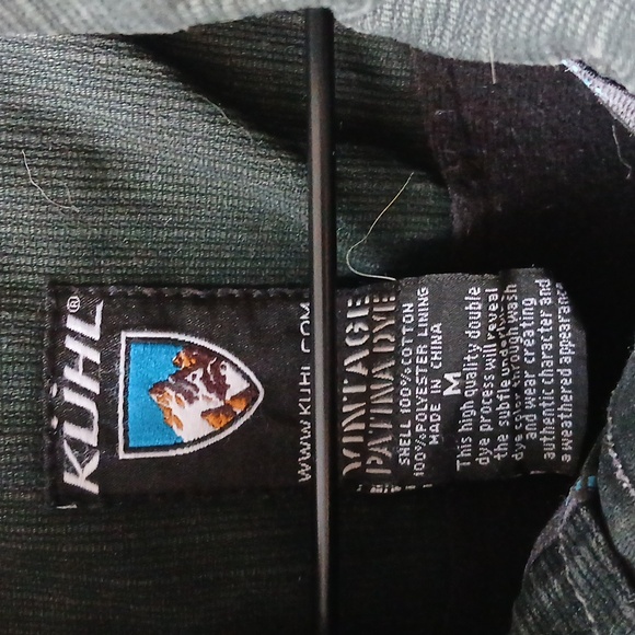 Kuhl Burr Jacket Dark Gray Black Patina Dye Men's Medium - Picture 4 of 5